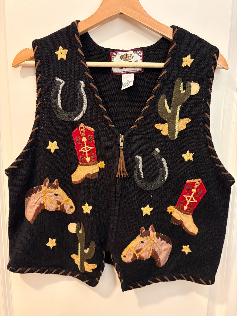 Vintage Western Sweater Vest